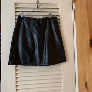 LF leather skirt